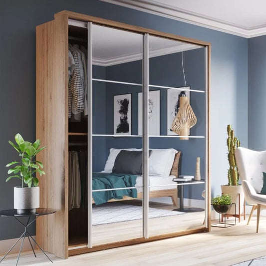 Artimas XVII Sliding Door Wardrobe 180cm - Oak