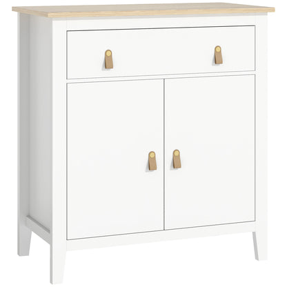 HOMCOM Farmhouse Style Sideboard - White