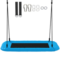 AIYAPLAY Nest Swing with Adjustable Ropes and Tree Straps, Basket Swing for Kids, 300KG Capacity for Indoor Outdoor, Blue