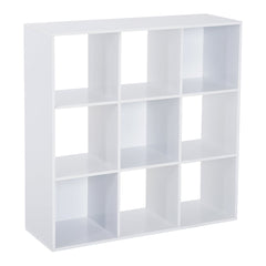 HOMCOM Nine-Cube Storage Shelf - White