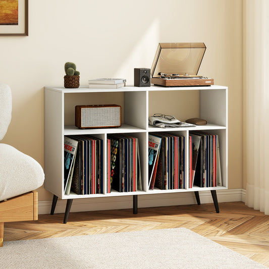 Record Player Stand 3-Tier Turntable Stand-White