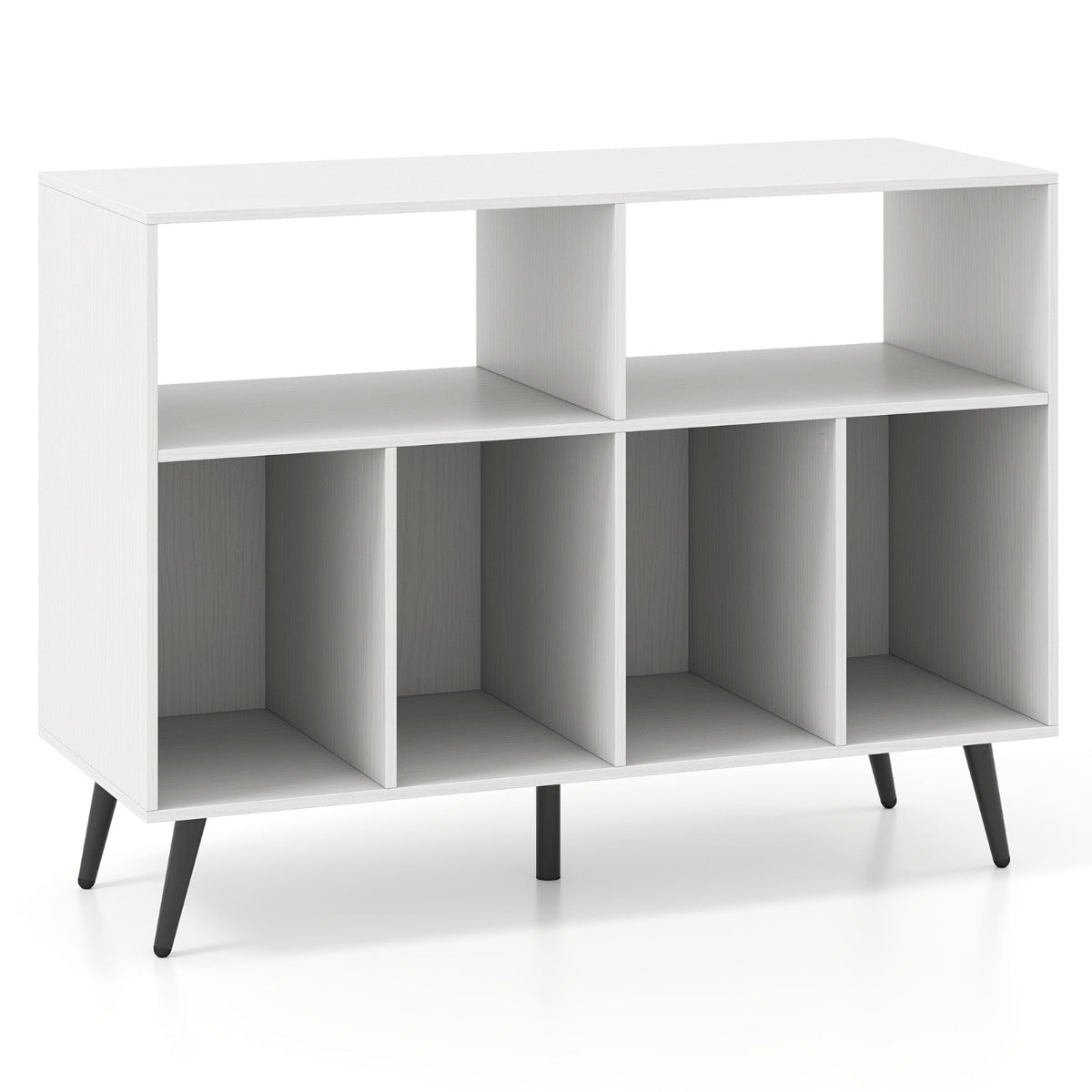 Record Player Stand 3-Tier Turntable Stand-White