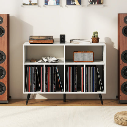 Record Player Stand 3-Tier Turntable Stand-White