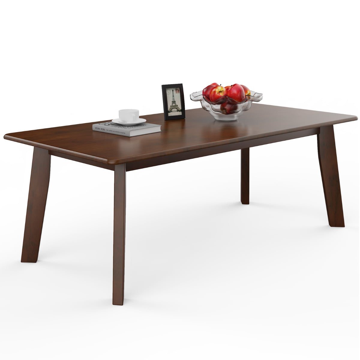 Rectangular Coffee Table with Rubber Legs