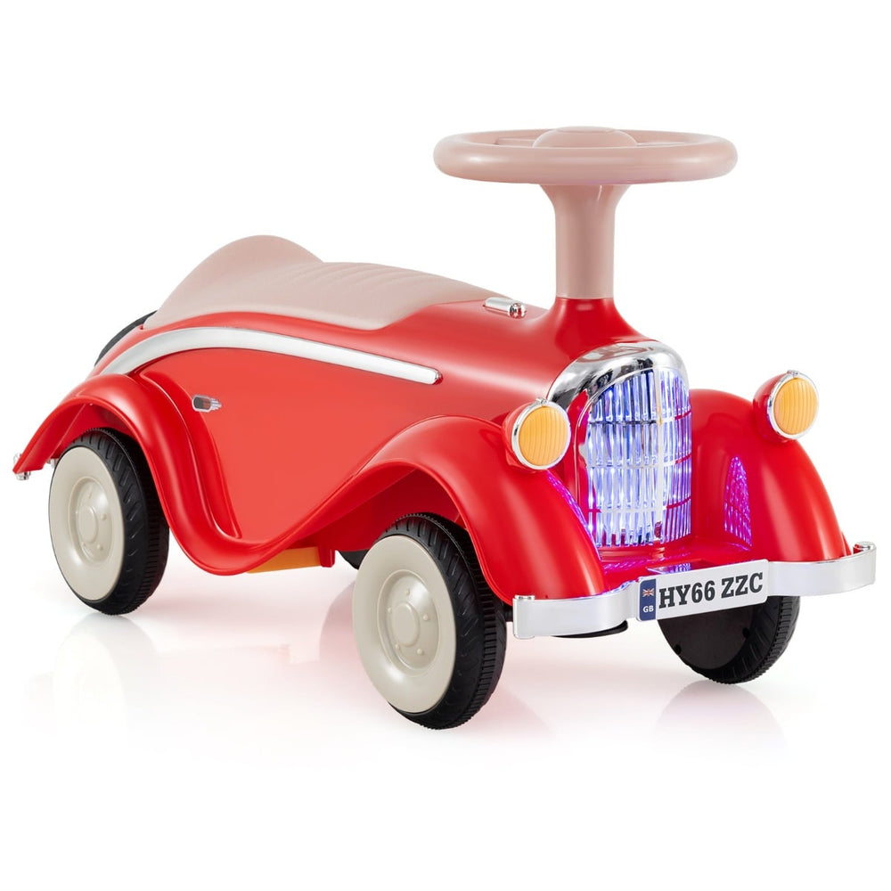 Toddler Ride on Toy with Steering Wheel for Children 19-36 Months Old-Red