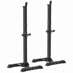 HOMCOM Adjustable Squat Rack, Weight Strength Training Bench Press Rack Weight Bench Supporter for Home Gym Exercise, Max Load 150kg, 124-154cm