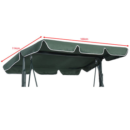 109 x 196cm Replacement Swing Canopy Cover-Green