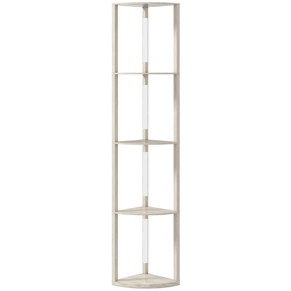 HOMCOM 4-Tier Corner Floor Lamp
