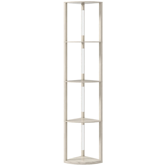 HOMCOM 4-Tier Corner Floor Lamp
