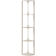 HOMCOM 4-Tier Corner Floor Lamp