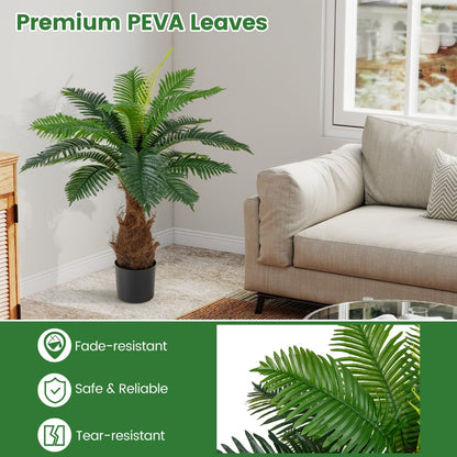 Set of 2 Artificial Cycas Tree 106 CM Palm Paradise Plant
