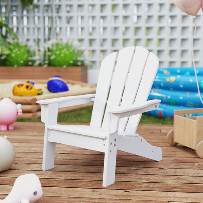 Kids Adirondack Chair All-Weather HDPE Toddler Lawn Chair Set of 2