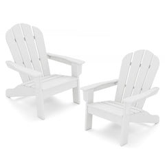 Kids Adirondack Chair All-Weather HDPE Toddler Lawn Chair Set of 2