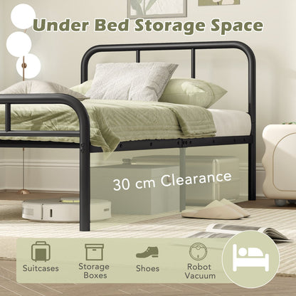 Bed Frame with Headboard and Footboard-Single Size