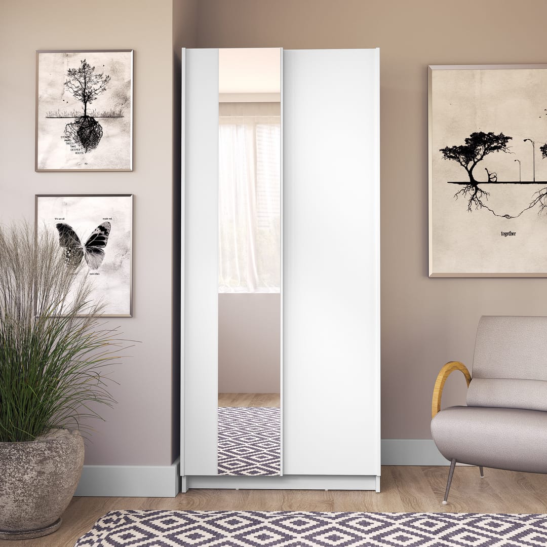 Sofia Sliding Door Wardrobe 80cm