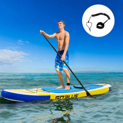 11FT Inflatable Stand Up Paddle Board with Hand Pump-Yellow &amp; Blue