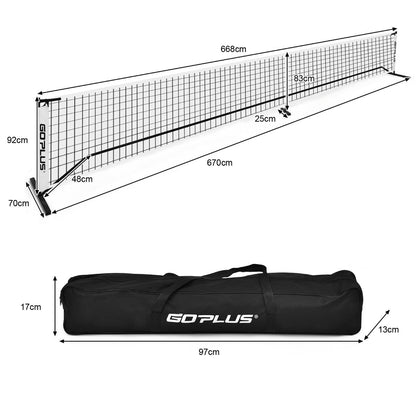 Offical Size Net System with Steel Pipes Strong and Carry Bag