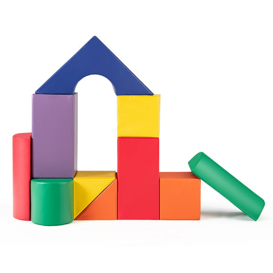 11 Piece Multi colored Foam Climbing & Crawling Block Playset