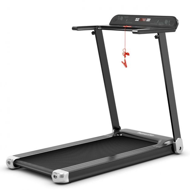 Folding Treadmill with APP Control and Bluetooth Speaker-Silver