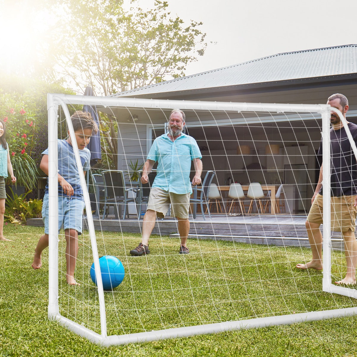 1.8m x 1.2m Portable Kids Soccer Goal for Backyard & Training