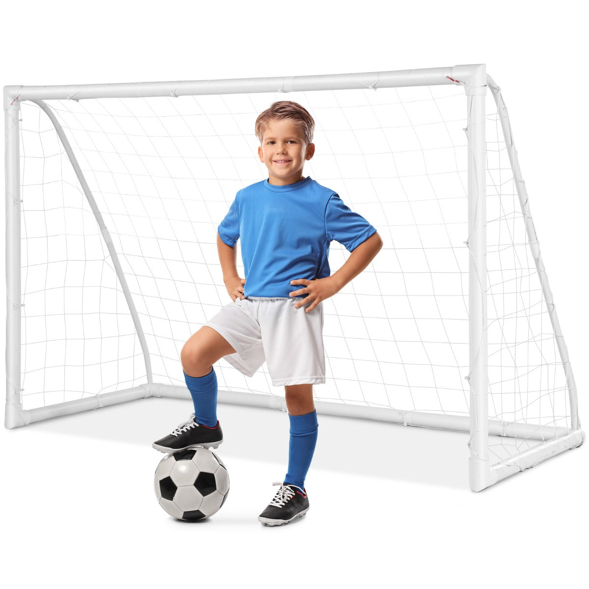 1.8m x 1.2m Portable Kids Soccer Goal for Backyard & Training