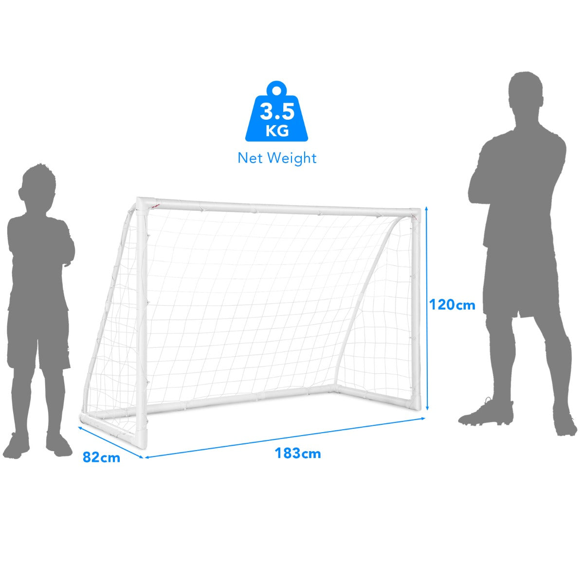 1.8m x 1.2m Portable Kids Soccer Goal for Backyard & Training