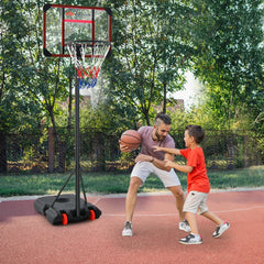 Basketball Hoop and Goal Set with Wheel for Basketball Gym