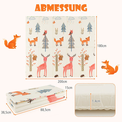 200 x 180 cm Extra Large Baby Floor Mat with Carry Bag-B