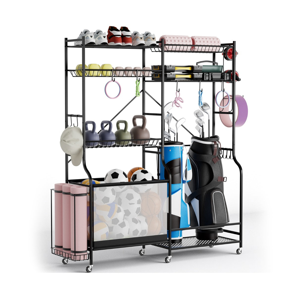 Sports Equipment Organizer for Garage