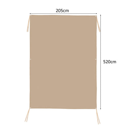 Sun Block Shade Cloth with Taped Edge Copper Grommets