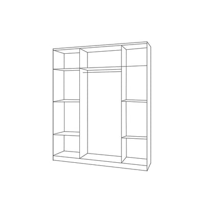 Smyk II SM-19 Hinged Wardrobe 120cm