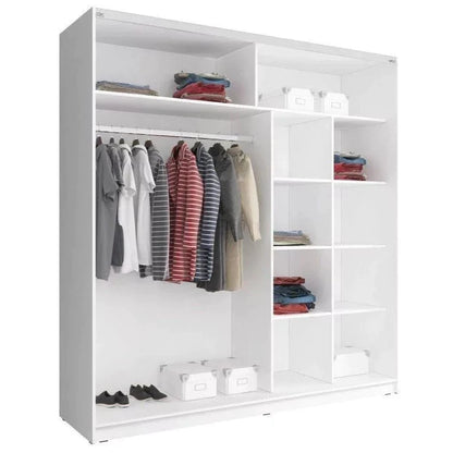 Merlin-VIII 2-Door Sliding Wardrobe - Sonoma Oak or White