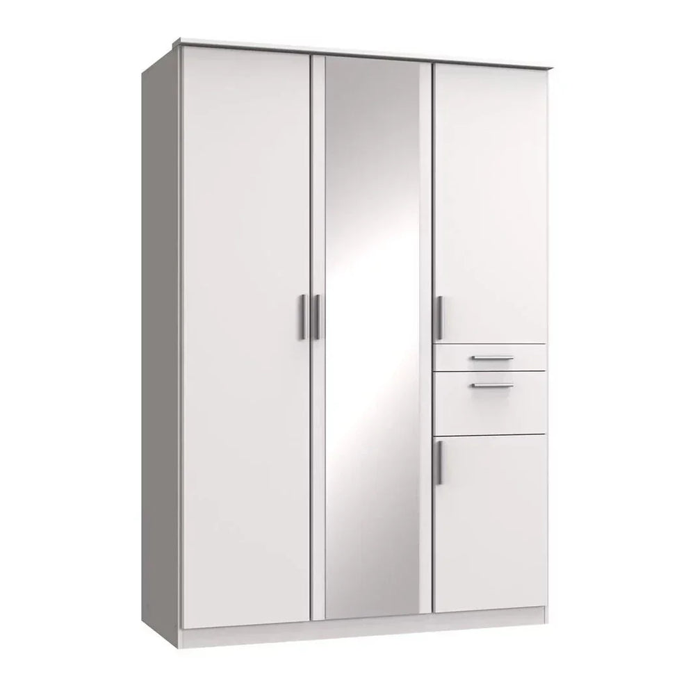 KODERA 3 Door Wardrobe White 135cm