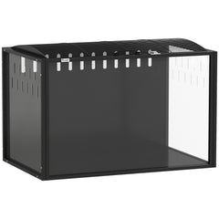 PawHut Hamster Cage Steel Chewproof with Openable Top, Deep Burrow for Dwarf Syrian Hamster, Gerbil, Rats, 81 x 51 x 53 cm