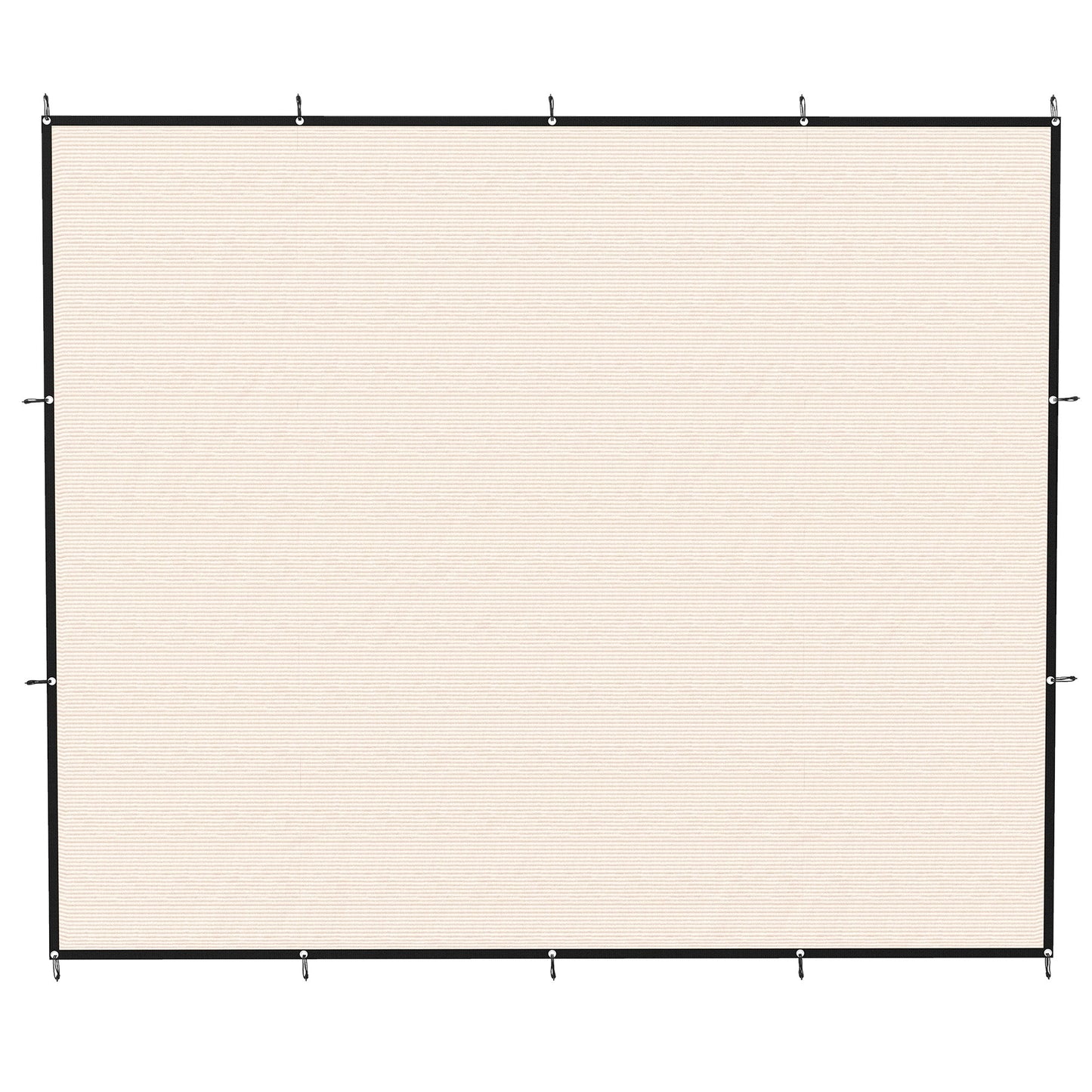 Outsunny Sun Shade Sail UV Protection Canopy with Stainless Steel Eyelets for Patio Garden 3 x 3.6 m Beige