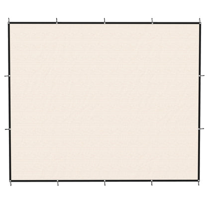 Outsunny Sun Shade Sail UV Protection Canopy with Stainless Steel Eyelets for Patio Garden 3 x 3.6 m Beige