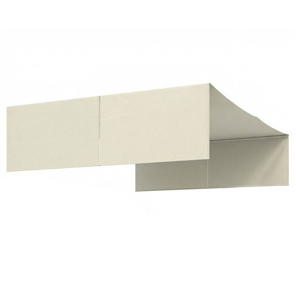 Outsunny 2 Pcs UV Protection Pergola Replacement Canopy, Pergola Shade Cover, Easy to Install, for 3 x 3(m) Pergola, Cream White