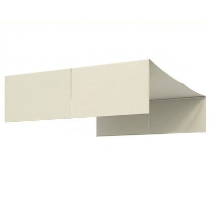 Outsunny 2 Pcs UV Protection Pergola Replacement Canopy, Pergola Shade Cover, Easy to Install, for 3 x 3(m) Pergola, Cream White