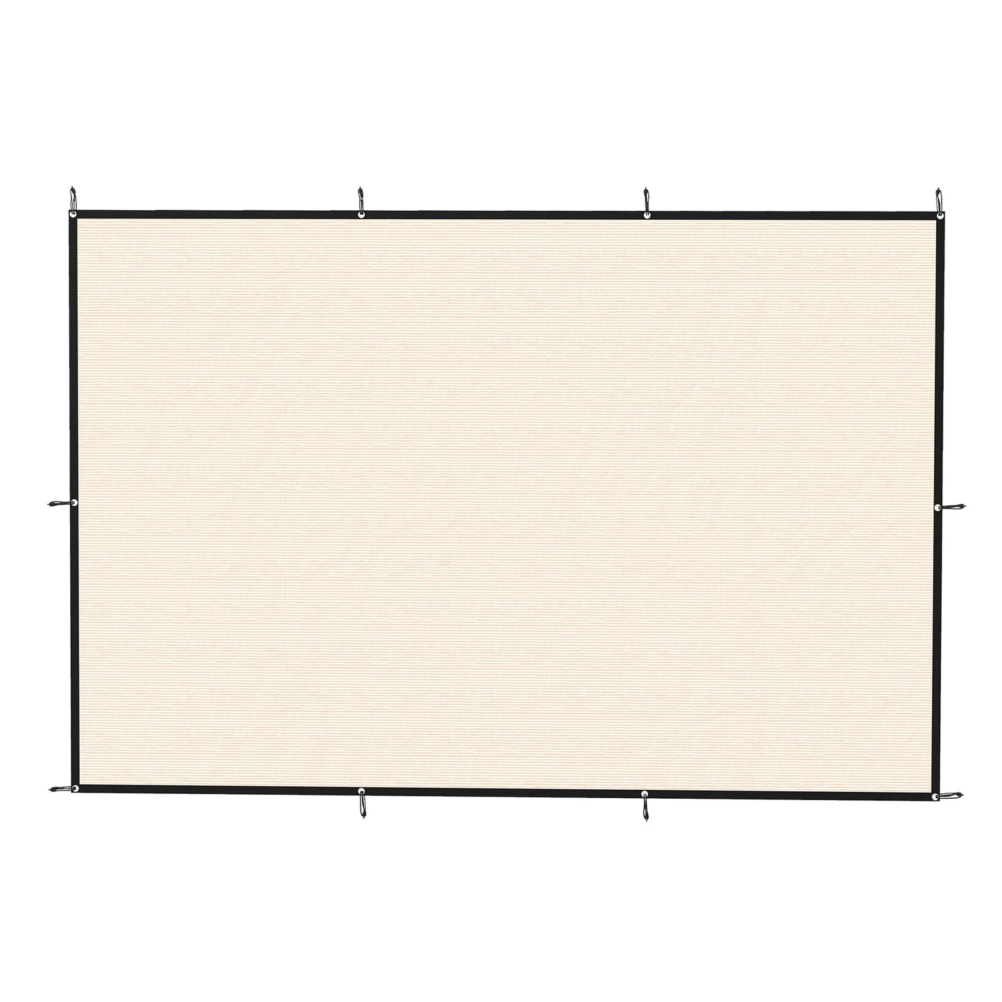 Outsunny Sun Shade Sail UV Protection Canopy with Stainless Steel Eyelets for Patio Garden 2 x 3 m Beige