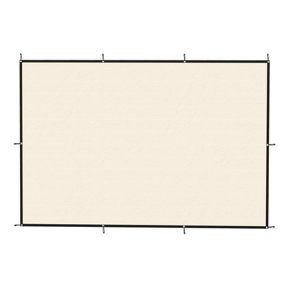 Outsunny Sun Shade Sail UV Protection Canopy with Stainless Steel Eyelets for Patio Garden 2 x 3 m Beige