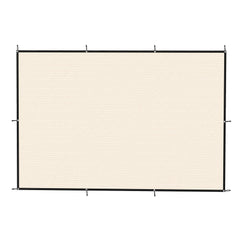 Outsunny Sun Shade Sail UV Protection Canopy with Stainless Steel Eyelets for Patio Garden 2 x 3 m Beige