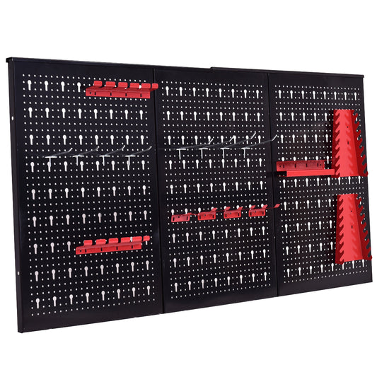 24" x 48" Metal Pegboard Garage Tool Board Holder