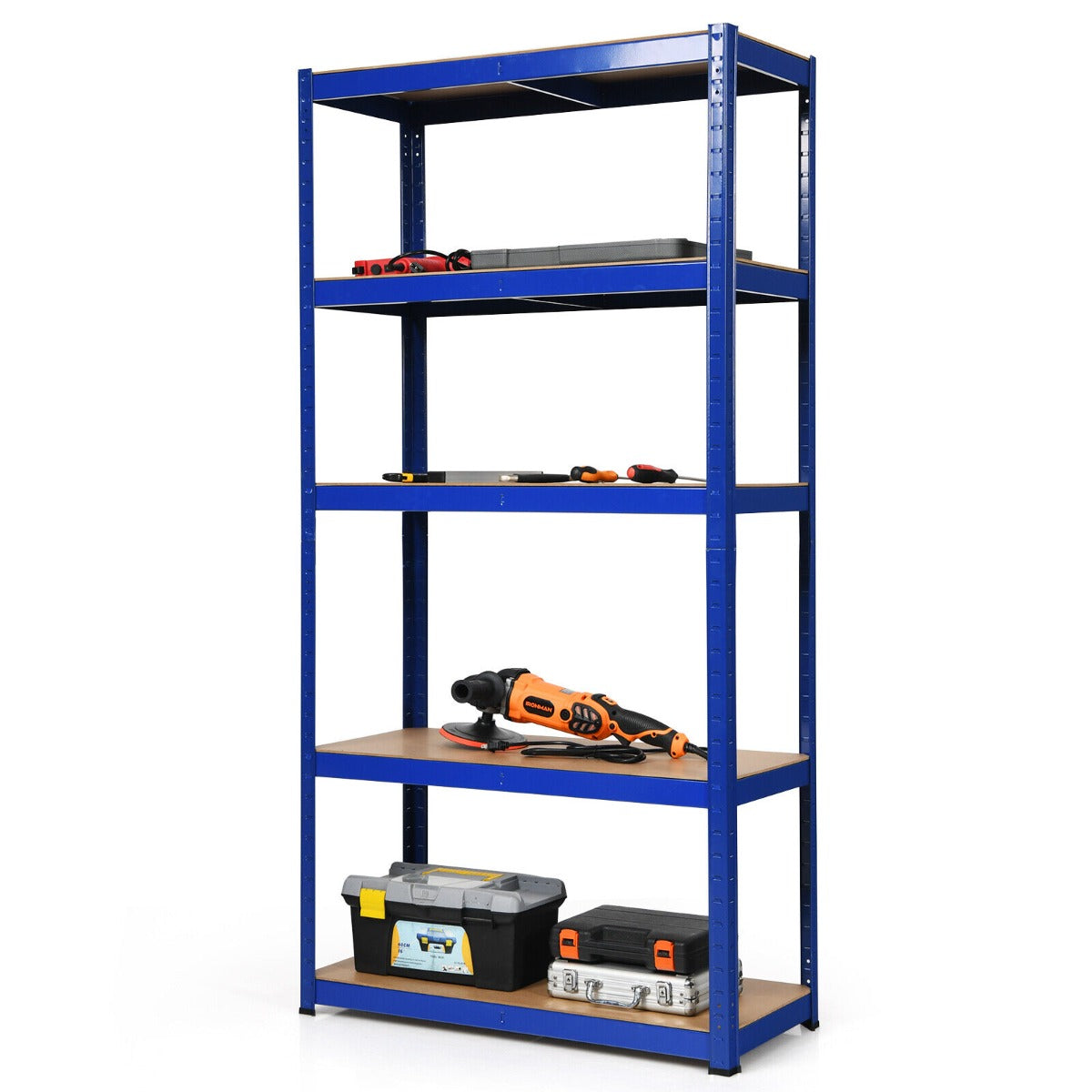 1.8m Warehouse Shelving for Books and Kitchenware-Blue