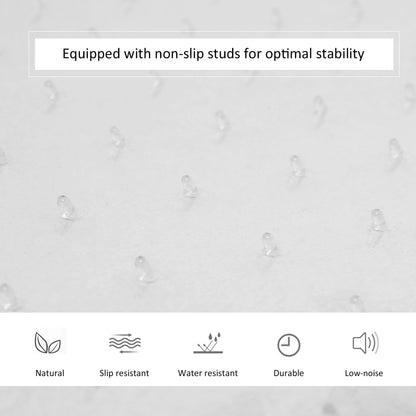HOMCOM Office Carpet Protector Chair Mat Clear Spike Non Slip Studs Frosted Lipped