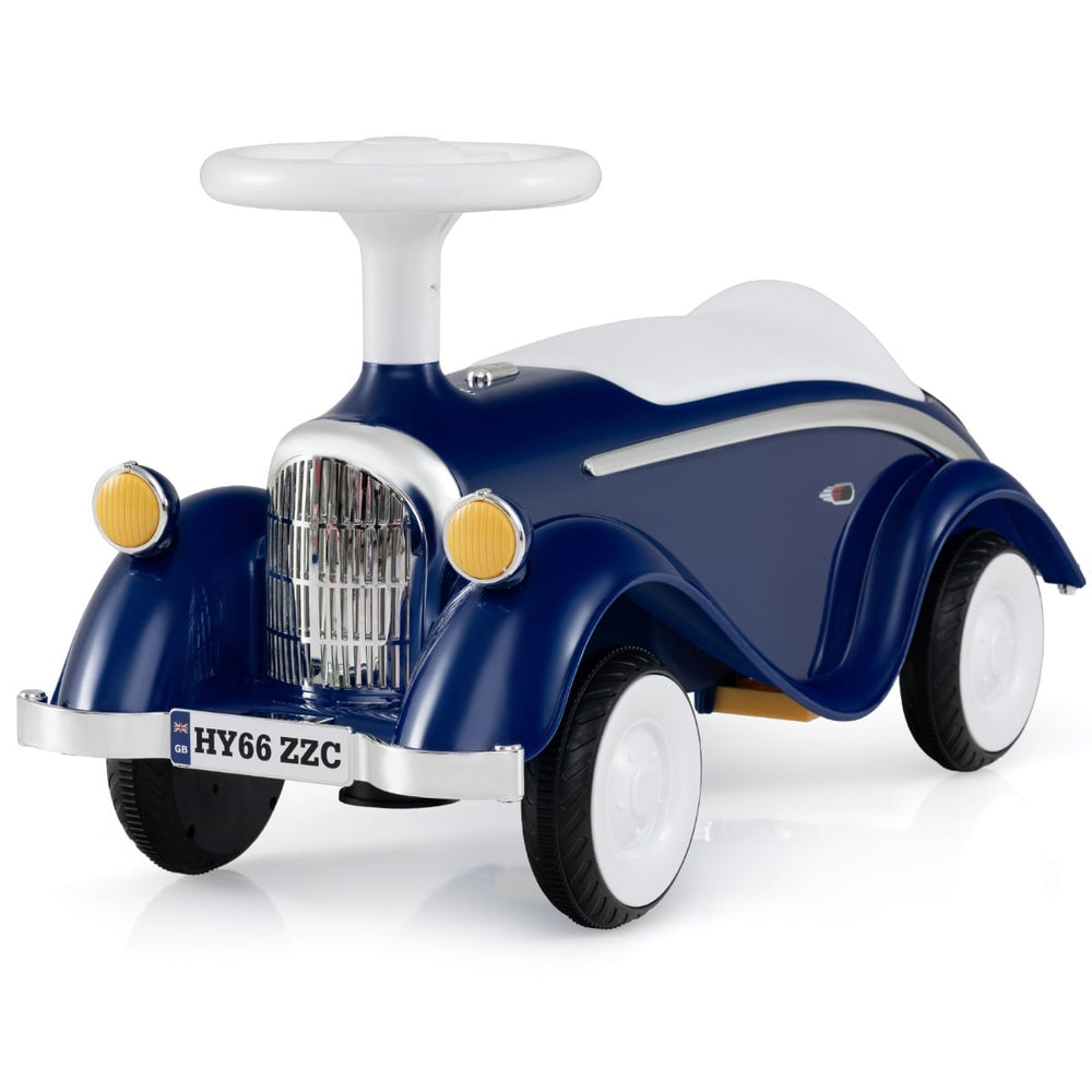 Toddler Ride on Toy with Steering Wheel for Children 19-36 Months Old-Dark Blue
