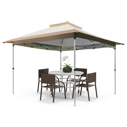 Pop up Gazebo with Vented Top and Portable Canopy Shelter-without Mesh Netting