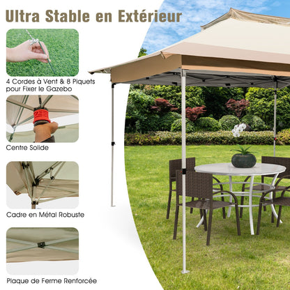 Pop up Gazebo with Vented Top and Portable Canopy Shelter-without Mesh Netting