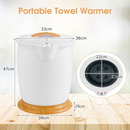 Towel Warmer Bucket 20L Large Capacity Towel Warmer Barrel-White