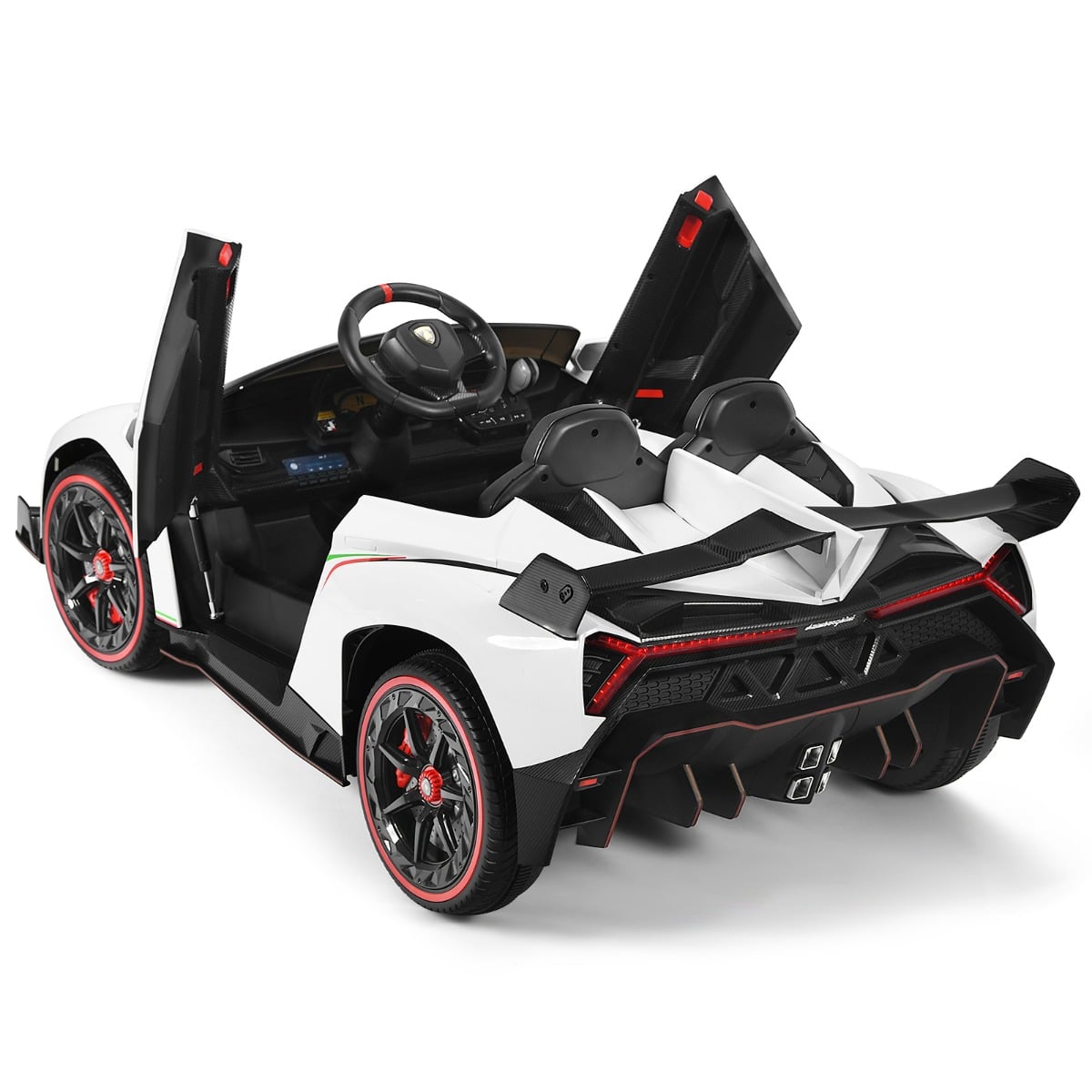 Kids Ride On Car with 2.4G Remote Control-White