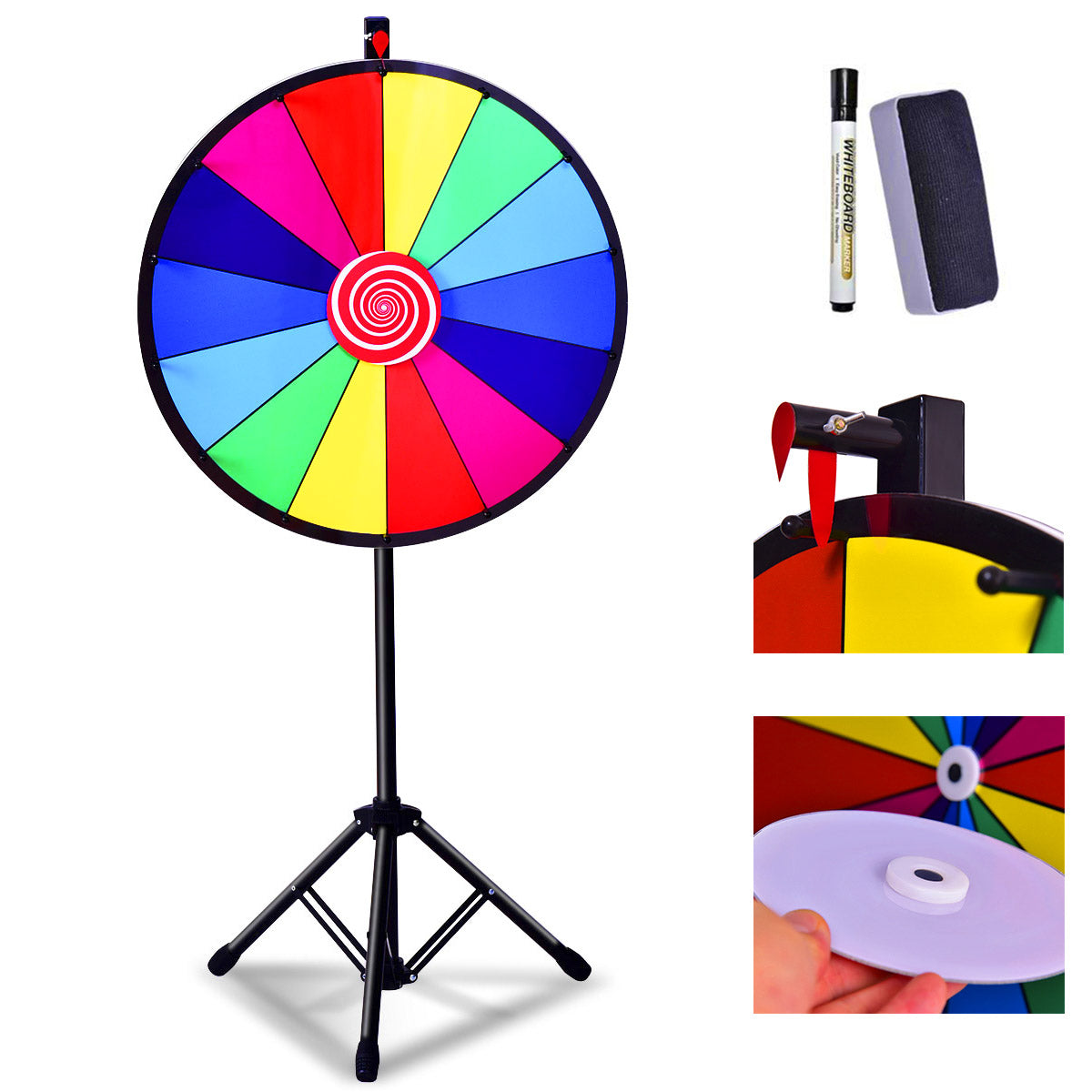 Spinning Prize Wheel with 14 slots for Gaming/Party